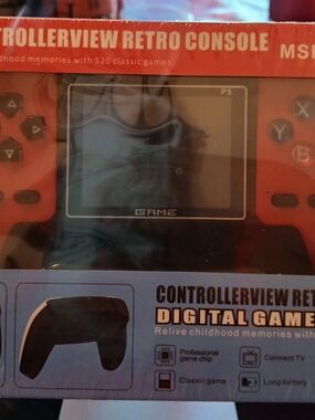 Unbranded Red ControllerView Retro Handheld Console - 520 Classic Games